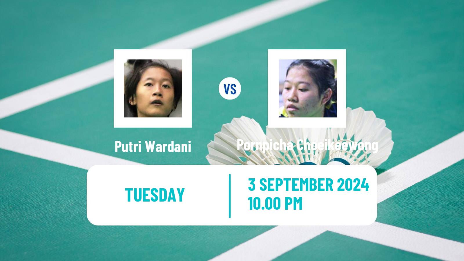 Badminton BWF World Tour Taipei Open Women Putri Wardani - Pornpicha Choeikeewong