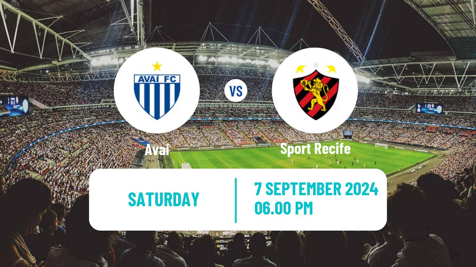 Soccer Brazilian Serie B Avaí - Sport Recife