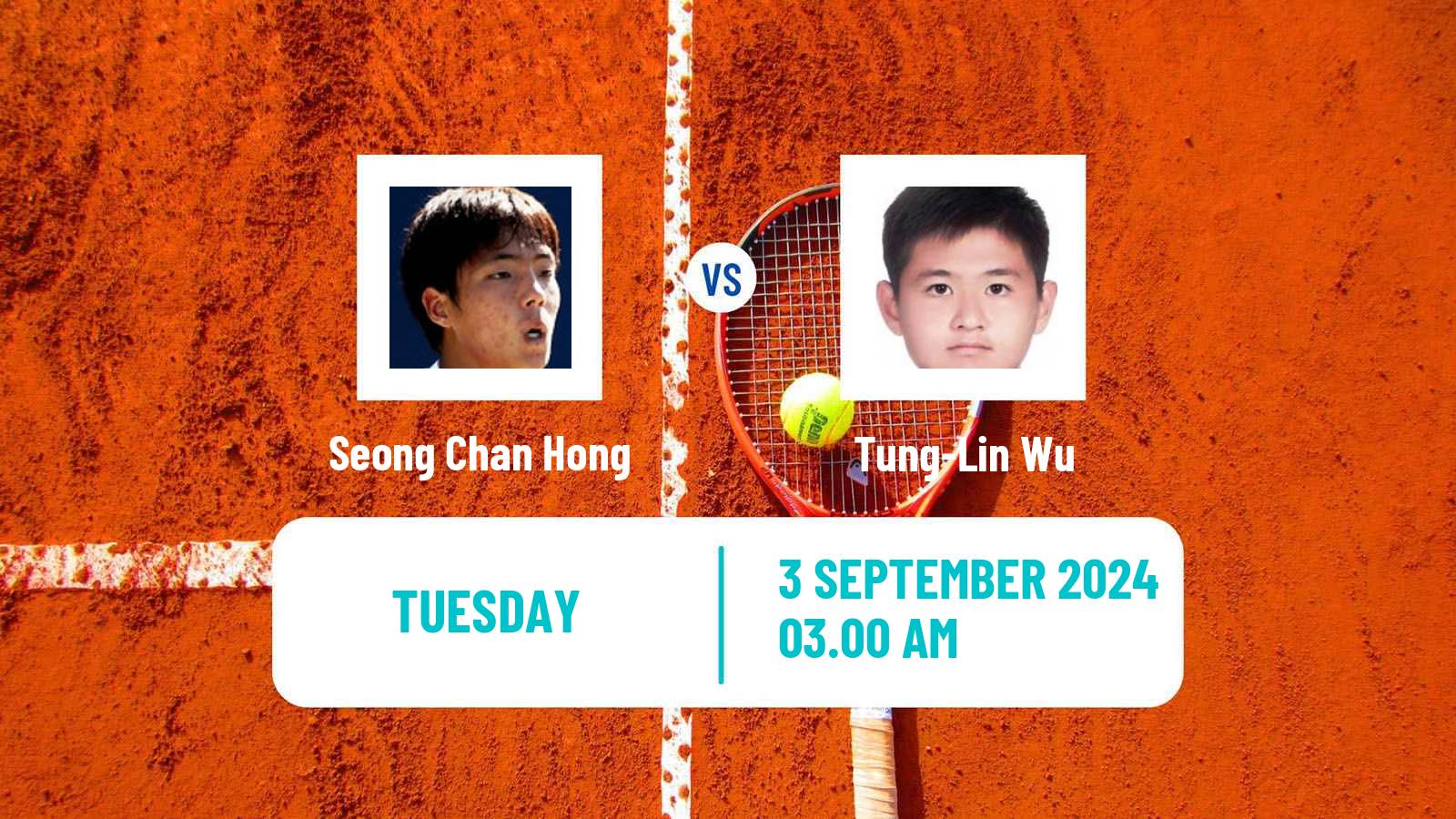 Tennis Shanghai Challenger Men Seong Chan Hong - Tung-Lin Wu