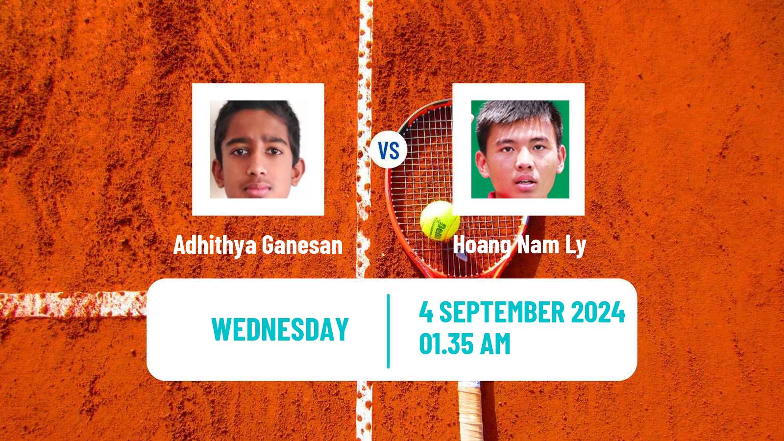 Tennis ITF M25 Nakhon Si Thammarat 2 Men Adhithya Ganesan - Hoang Nam Ly