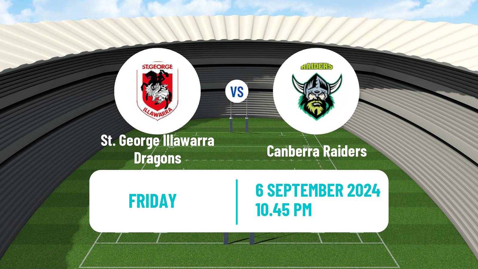 Rugby league Australian Premiership Rugby League Women St. George Illawarra Dragons - Canberra Raiders