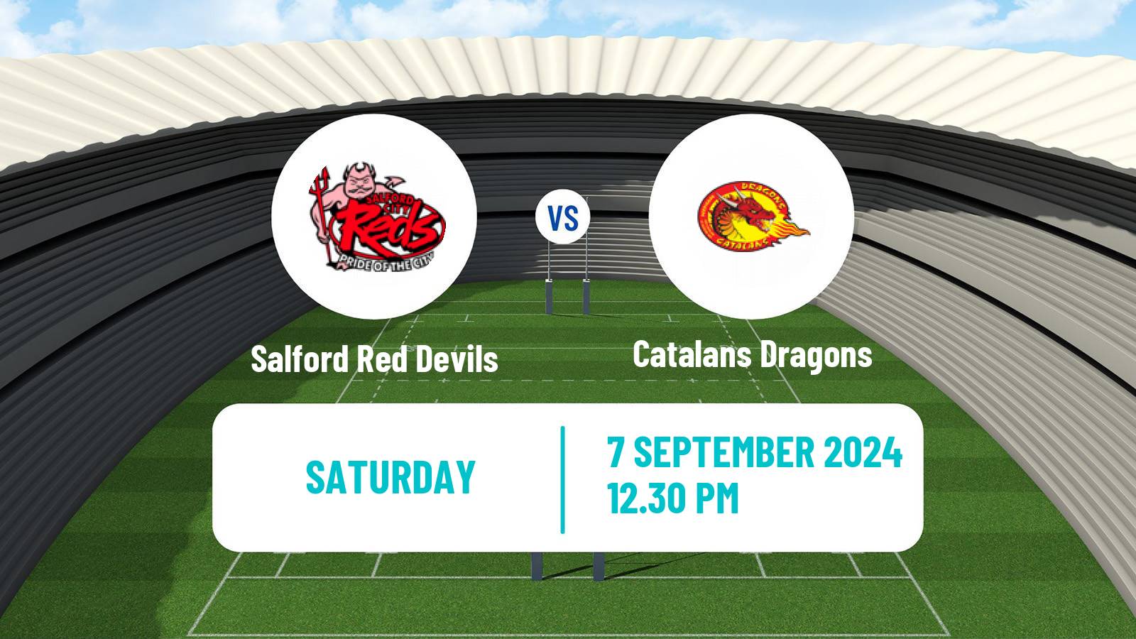 Rugby league Super League Rugby Salford Red Devils - Catalans Dragons