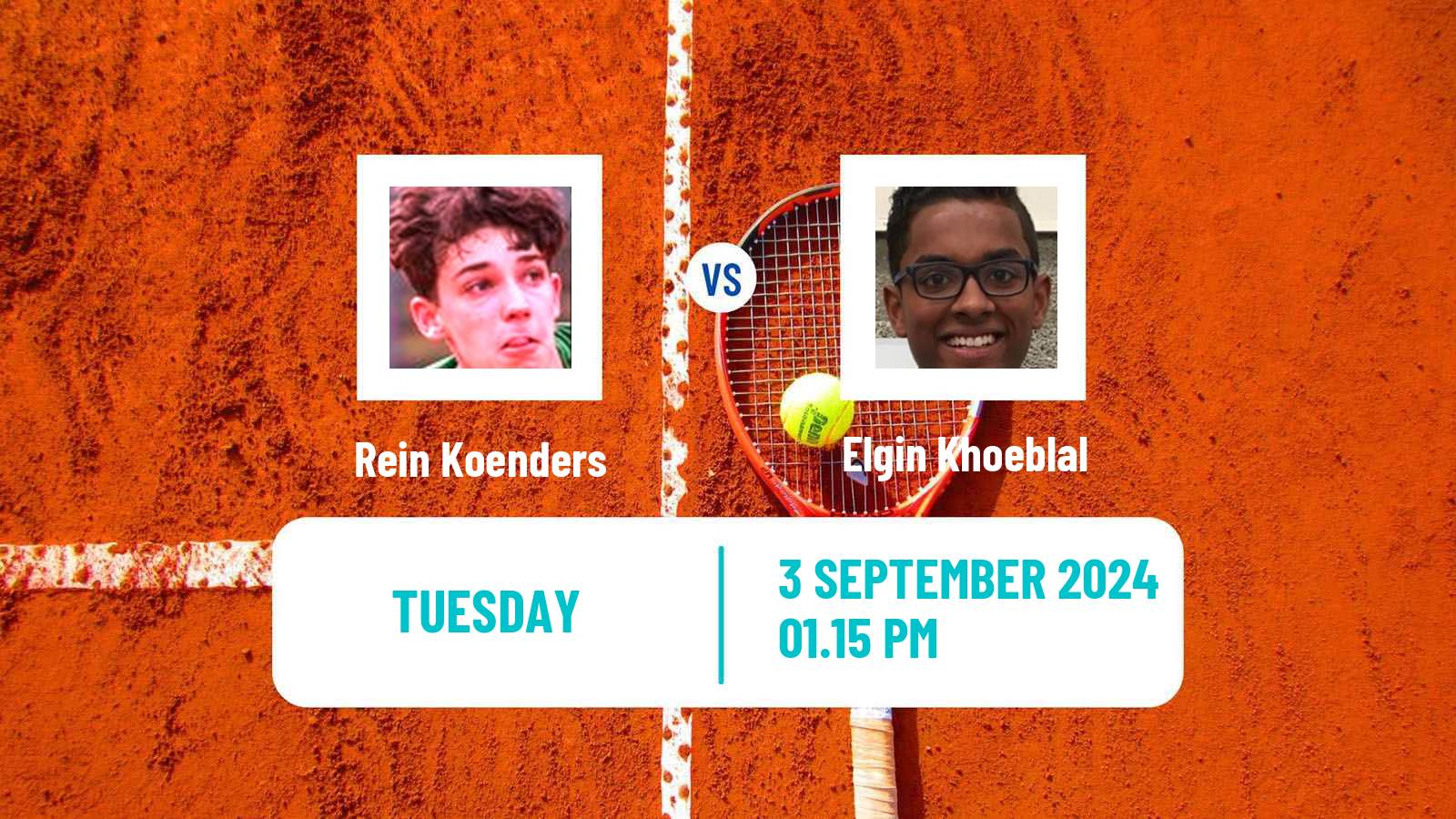 Tennis ITF M15 Haren Men 2024 Rein Koenders - Elgin Khoeblal