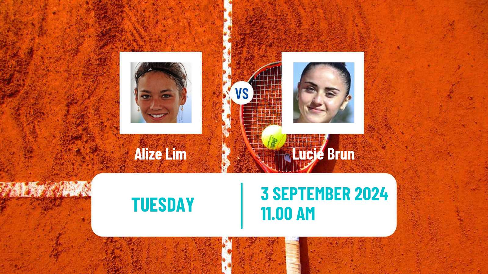 Tennis ITF W15 Dinard Women 2024 Alize Lim - Lucie Brun