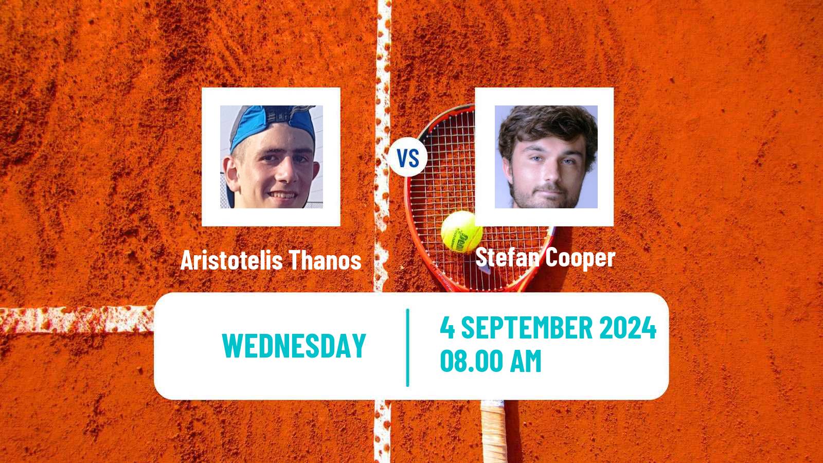 Tennis ITF M15 Budapest 2 Men Aristotelis Thanos - Stefan Cooper