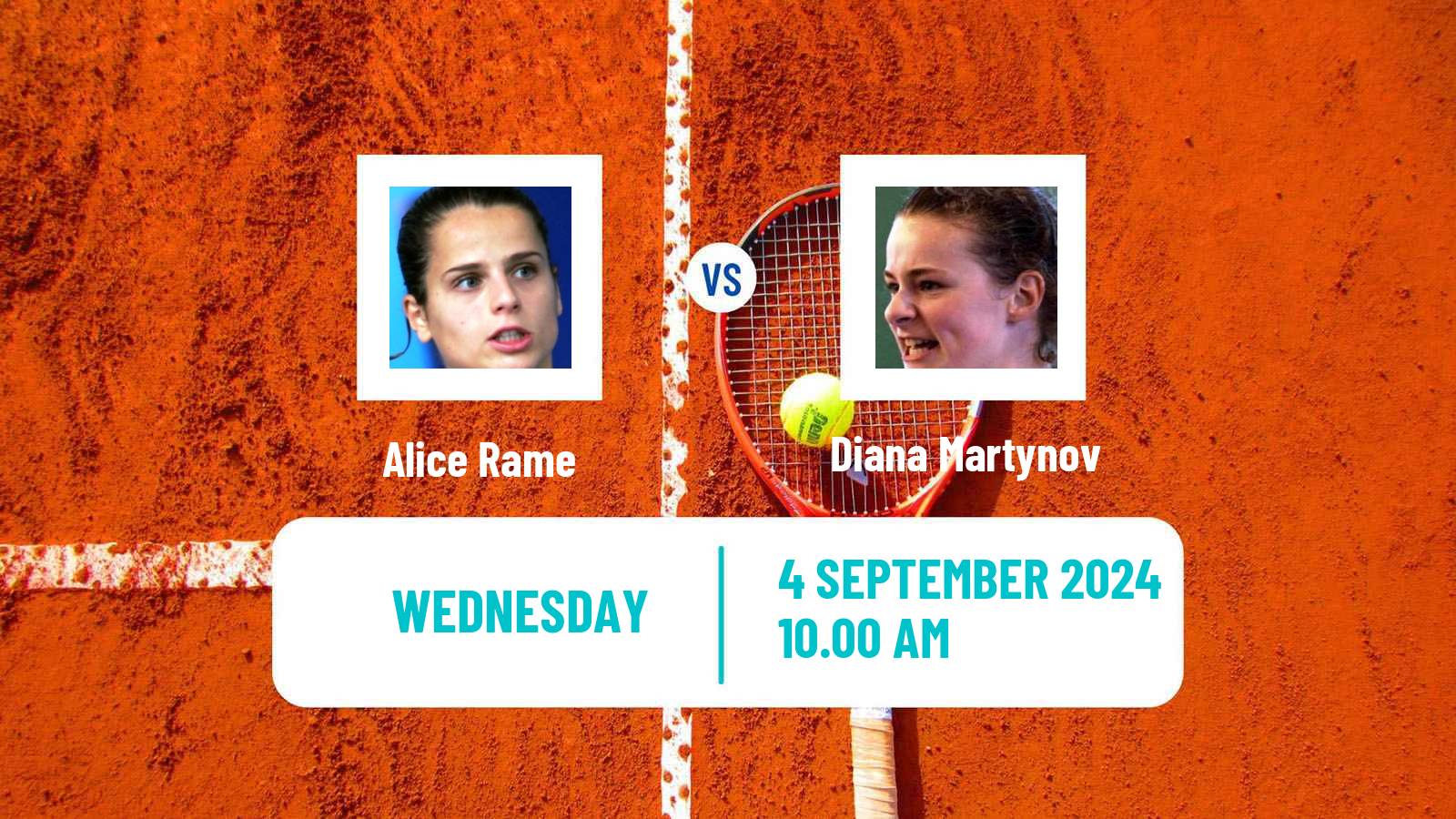 Tennis ITF W50 Saint Palais Sur Mer Women Alice Rame - Diana Martynov