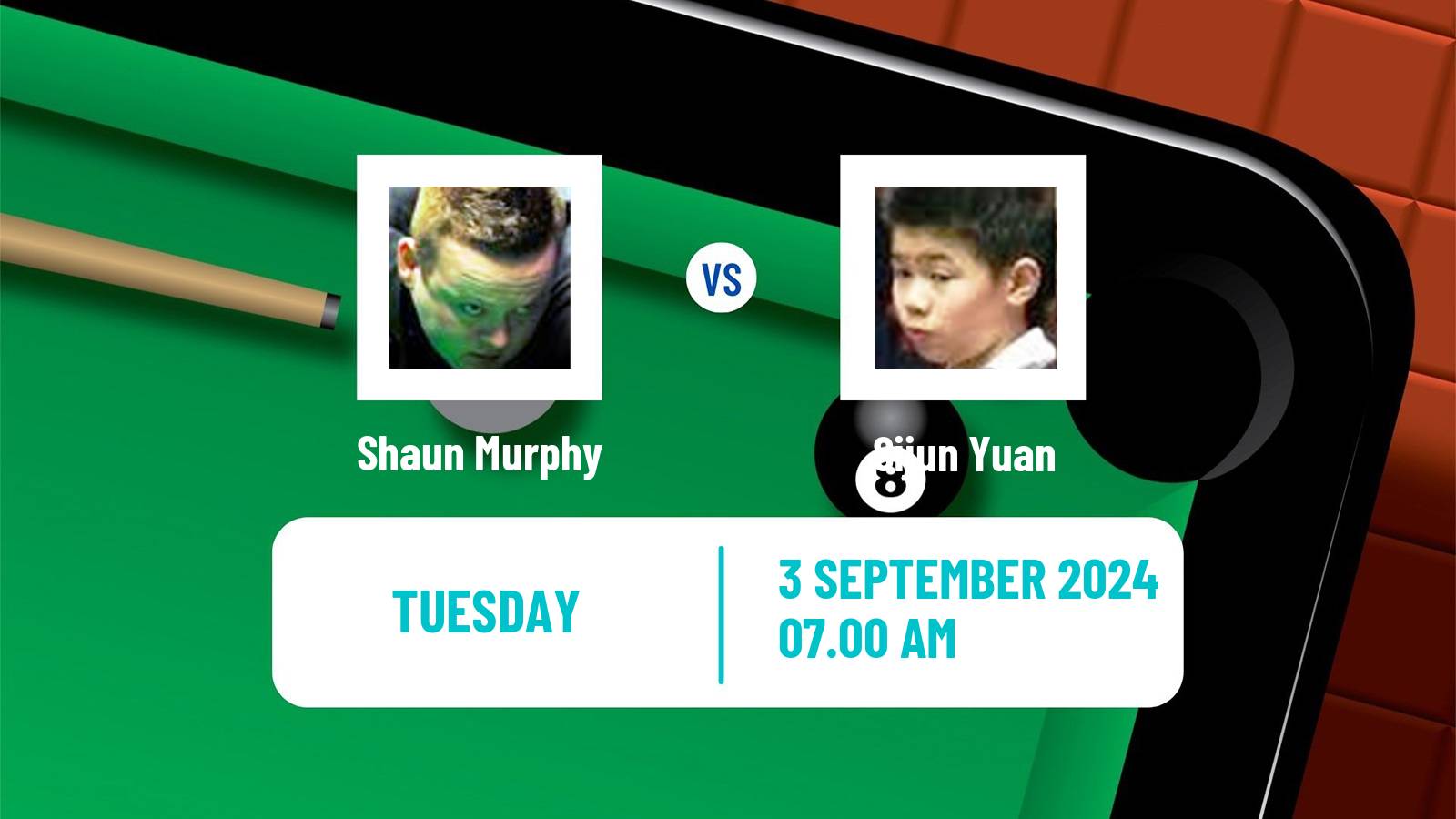 Snooker Saudi Arabia Masters Shaun Murphy - Sijun Yuan