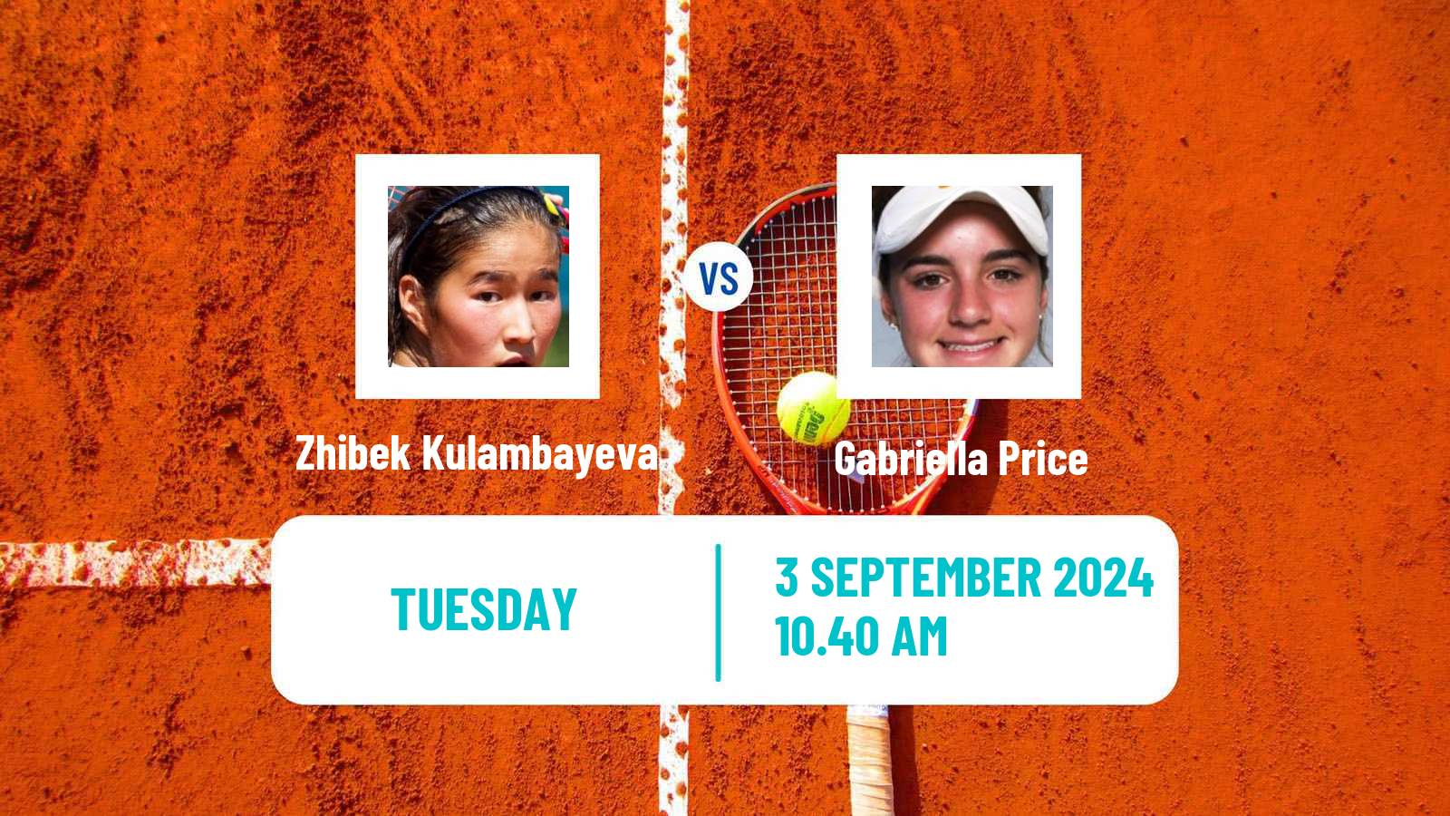 Tennis ITF W35 Punta Cana Women Zhibek Kulambayeva - Gabriella Price