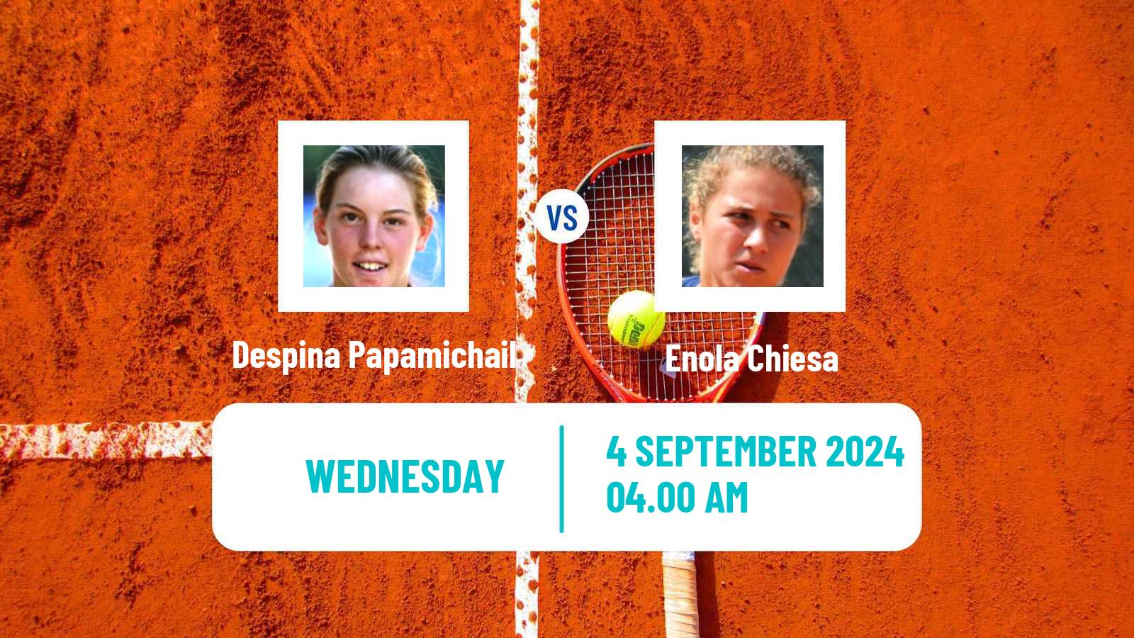 Tennis ITF W50 Saint Palais Sur Mer Women Despina Papamichail - Enola Chiesa