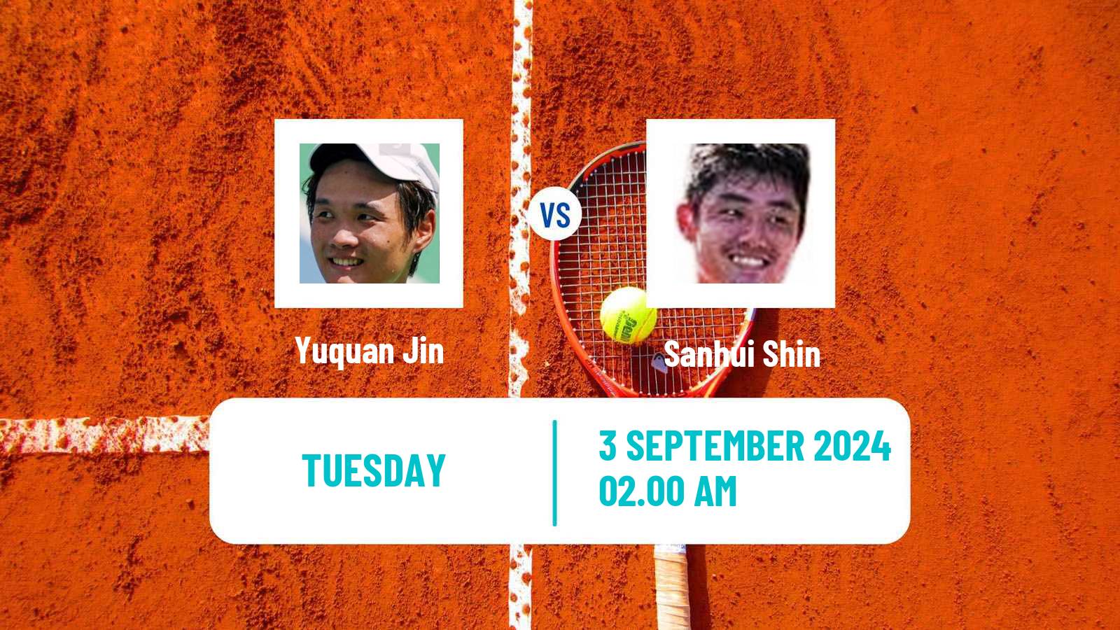 Tennis ITF M15 Hong Kong 3 Men 2024 Yuquan Jin - Sanhui Shin