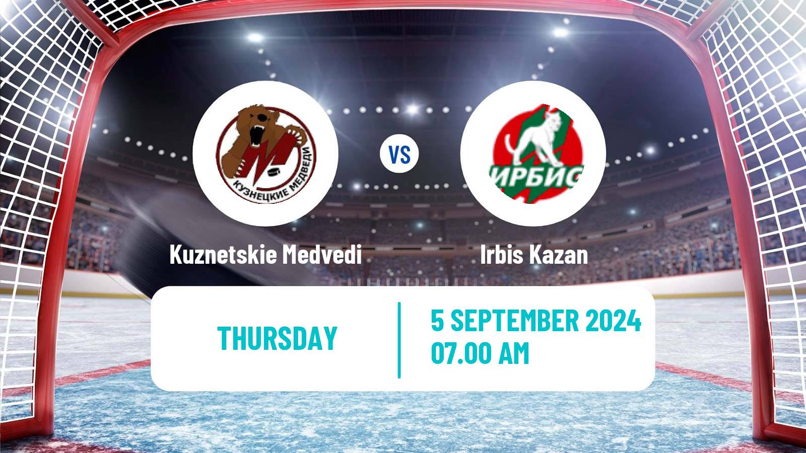 Hockey MHL Kuznetskie Medvedi - Irbis Kazan