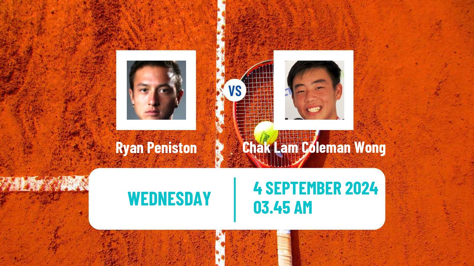 Tennis Shanghai Challenger Men Ryan Peniston - Chak Lam Coleman Wong