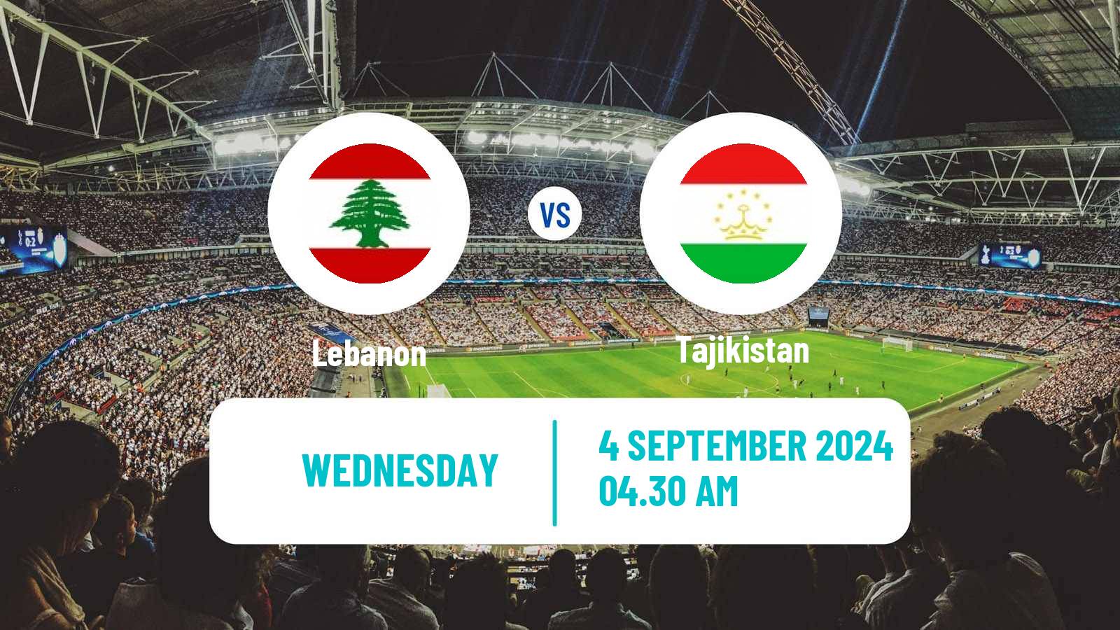 Soccer Friendly Lebanon - Tajikistan