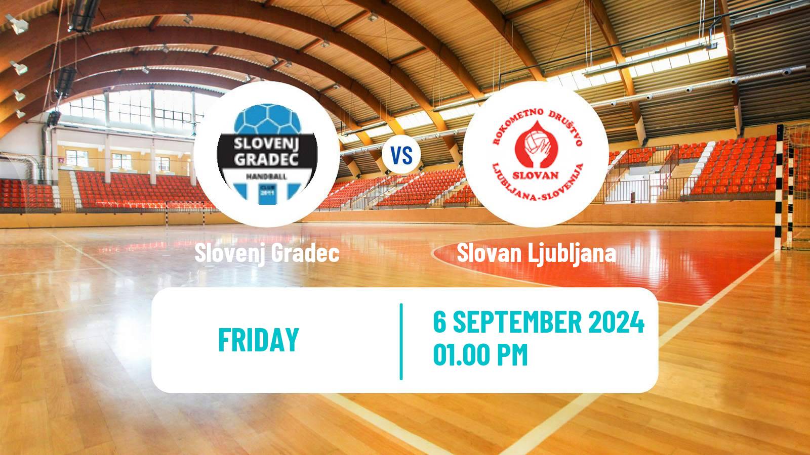 Handball Slovenian 1 NLB Liga Handball Slovenj Gradec - Slovan Ljubljana