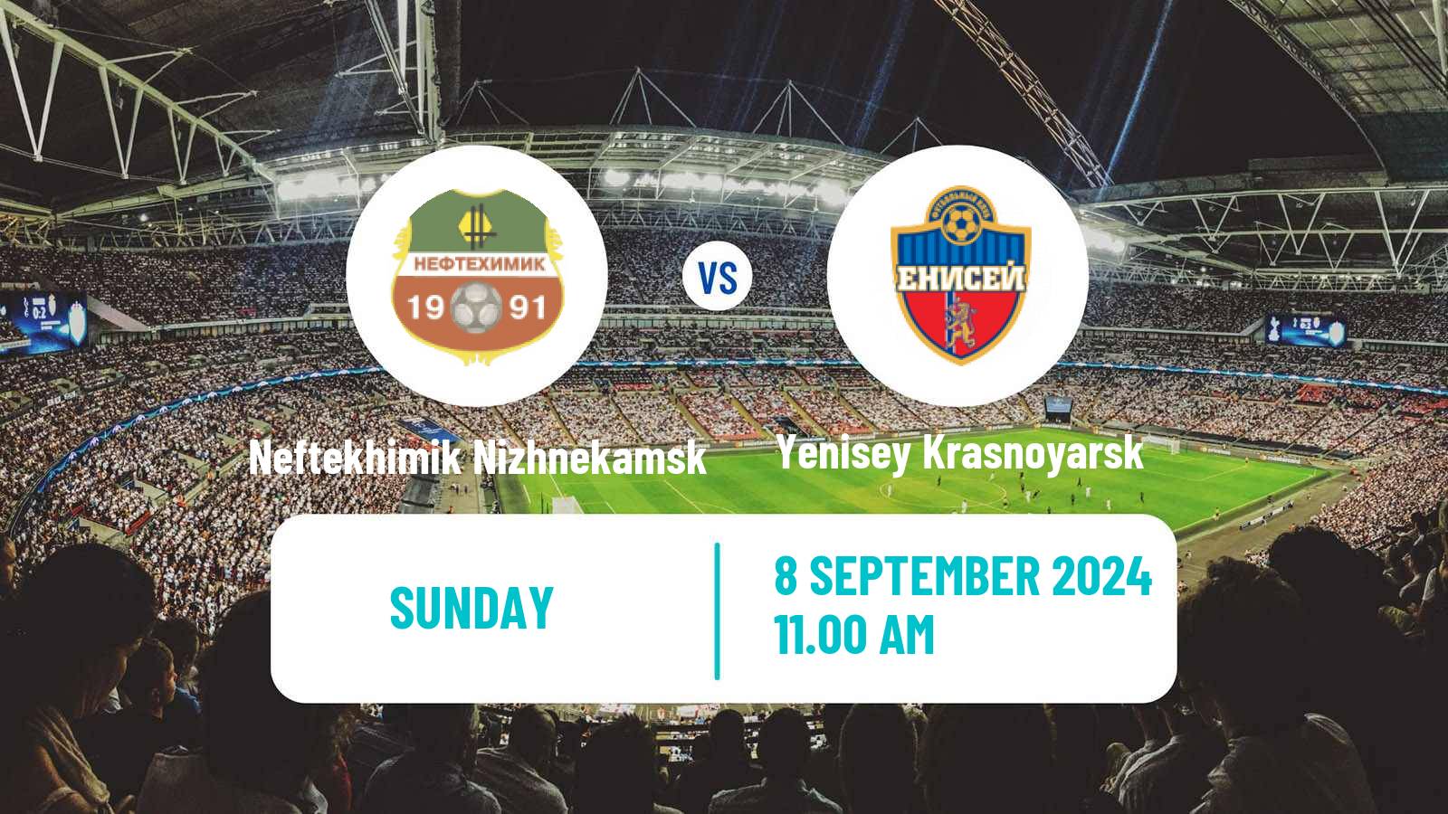 Soccer Russian FNL Neftekhimik Nizhnekamsk - Yenisey Krasnoyarsk