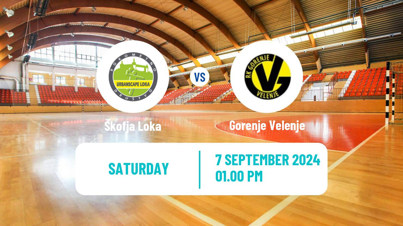 Handball Slovenian 1 NLB Liga Handball Škofja Loka - Gorenje Velenje