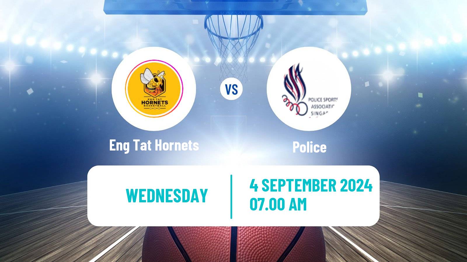 Basketball Singapore NBL Eng Tat Hornets - Police