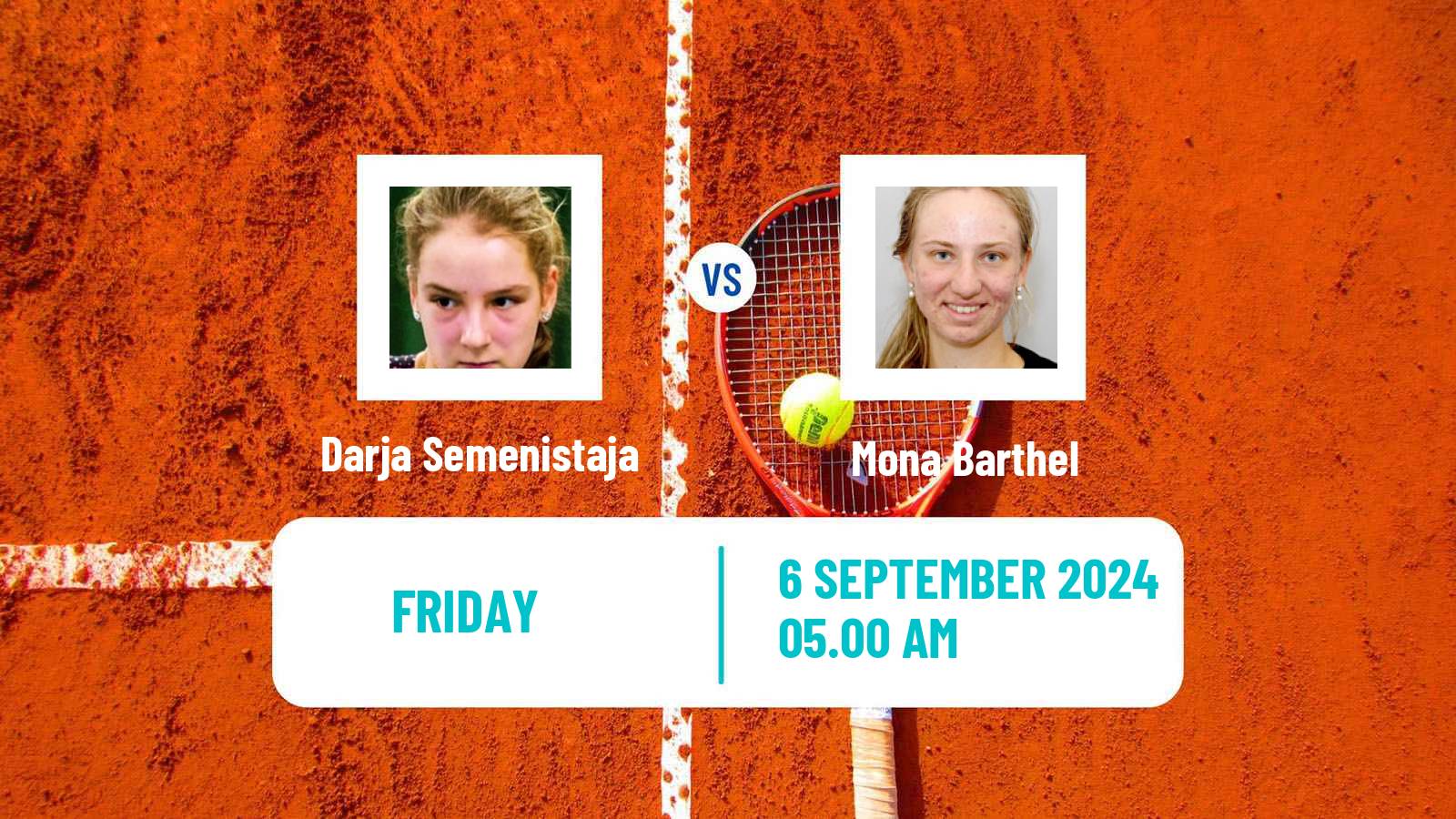 Tennis Montreux Challenger Women Darja Semenistaja - Mona Barthel