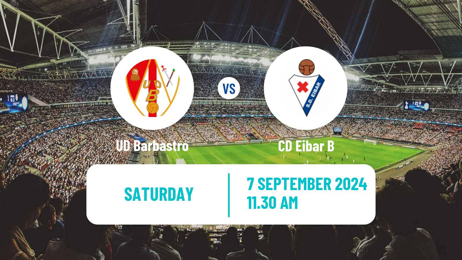 Soccer Spanish Segunda RFEF - Group 2 Barbastro - Eibar B