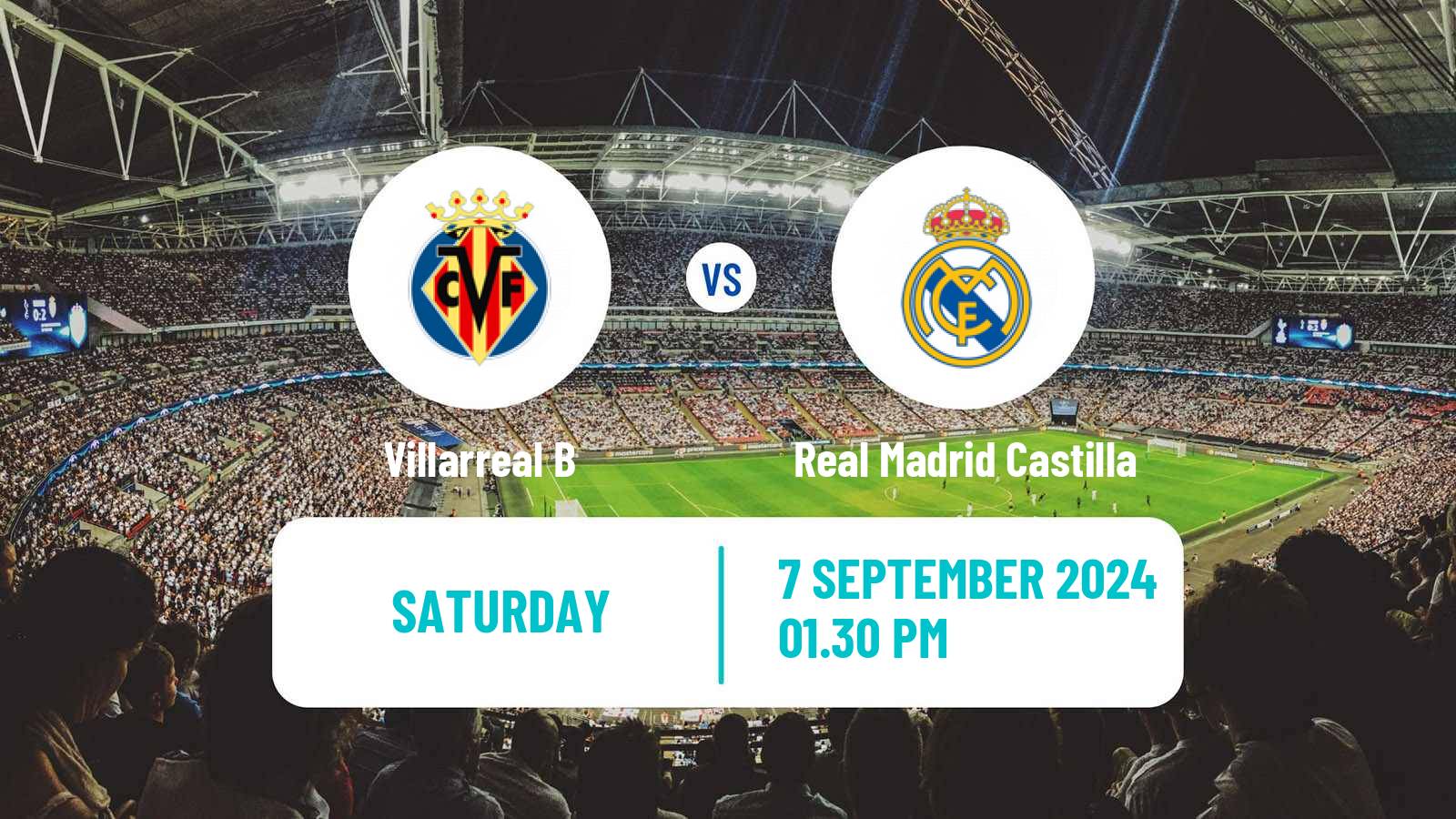 Soccer Spanish Primera RFEF Group 2 Villarreal B - Real Madrid Castilla