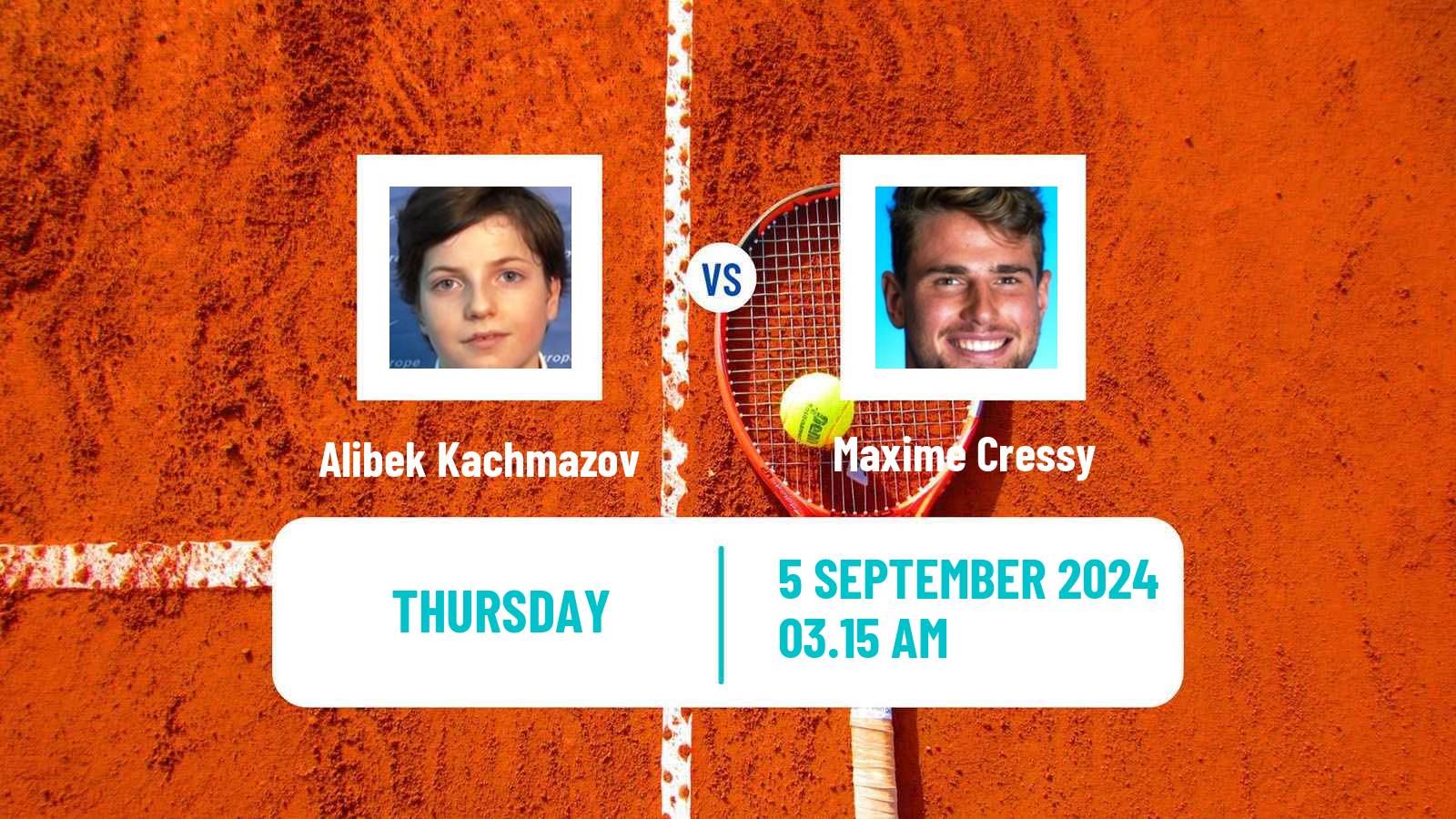 Tennis Shanghai Challenger Men Alibek Kachmazov - Maxime Cressy