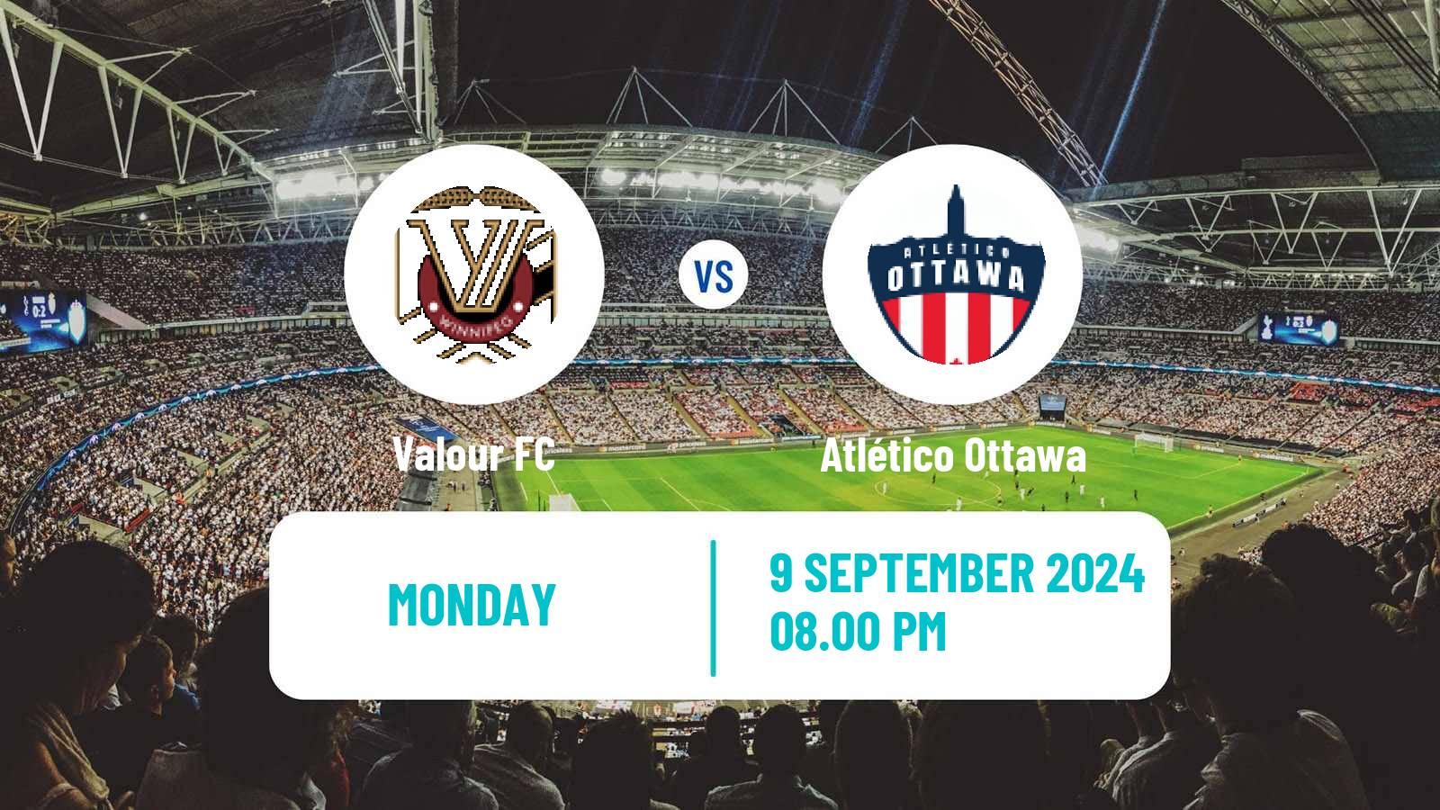 Soccer Canadian Premier League Valour - Atlético Ottawa