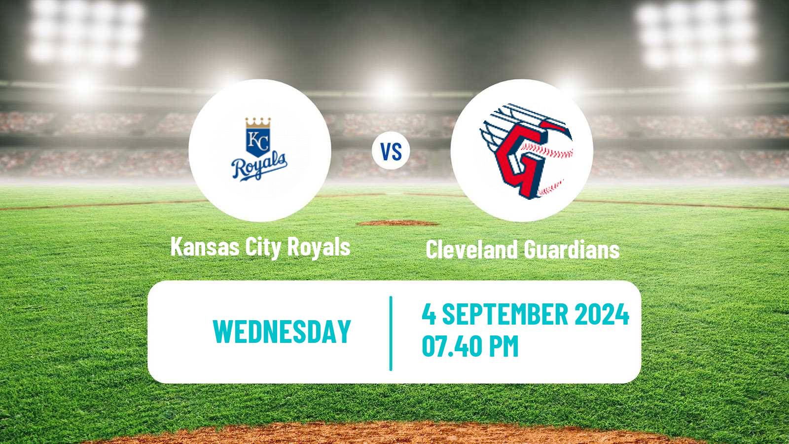 Baseball MLB Kansas City Royals - Cleveland Guardians