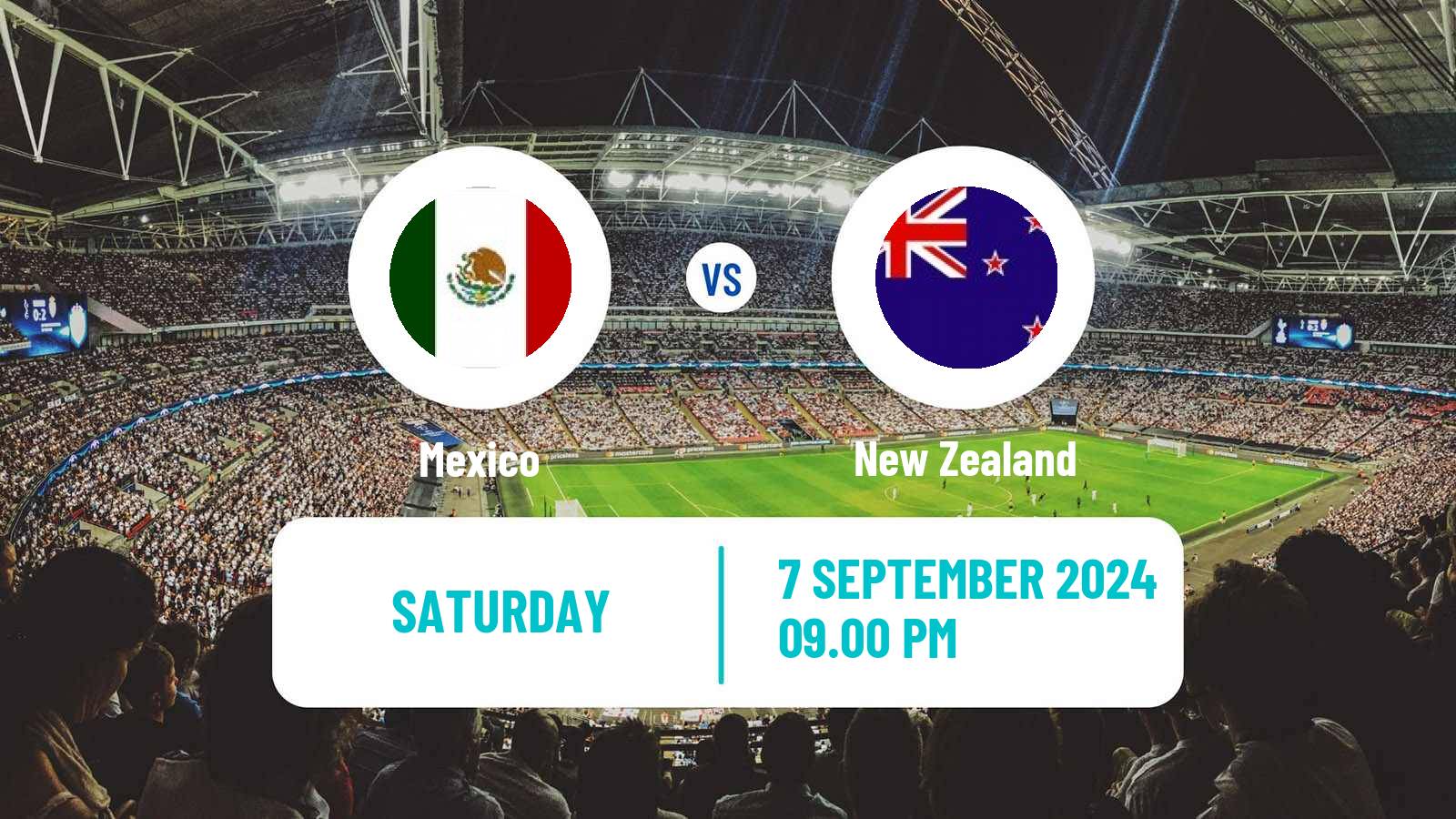 Soccer Friendly Mexico - New Zealand