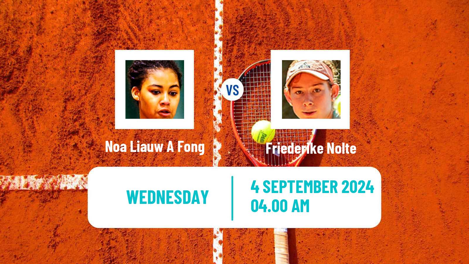 Tennis ITF W15 Haren Women Noa Liauw A Fong - Friederike Nolte