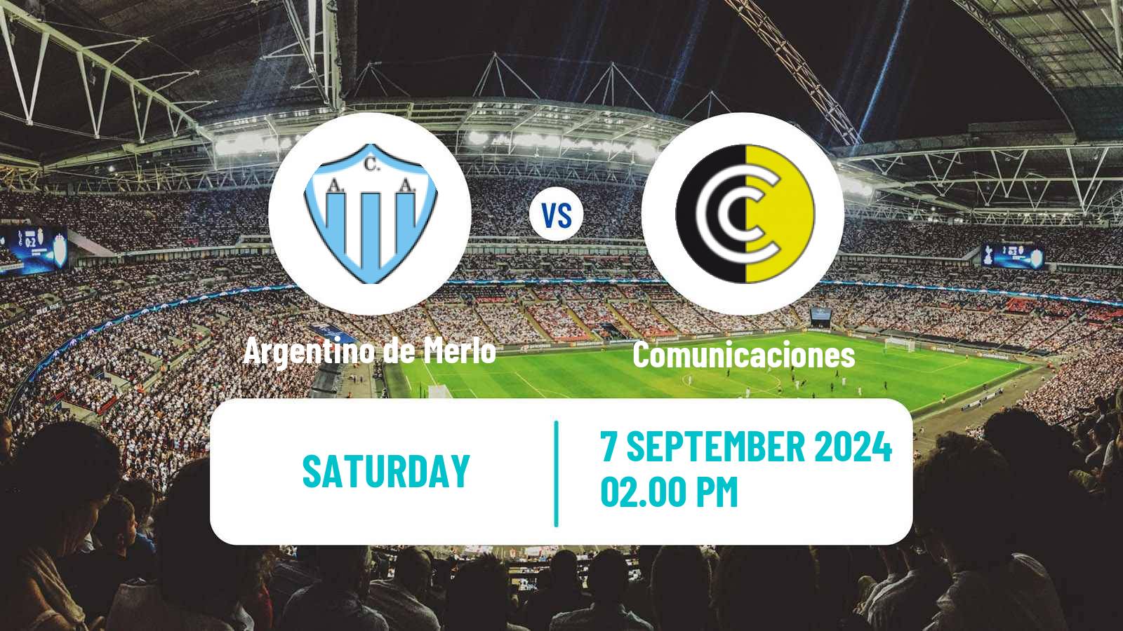 Soccer Argentinian Primera B Argentino de Merlo - Comunicaciones