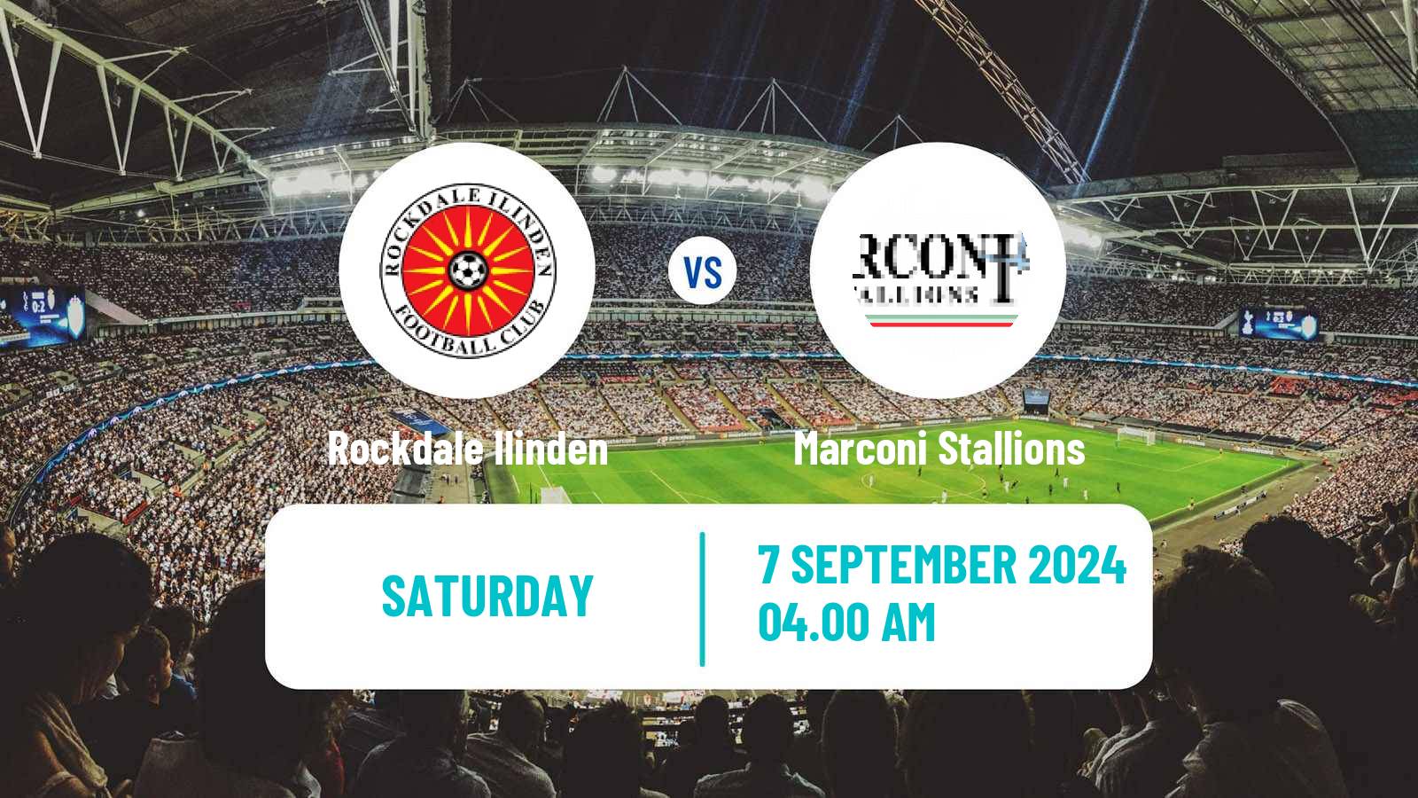 Soccer Australian NPL NSW Rockdale Ilinden - Marconi Stallions