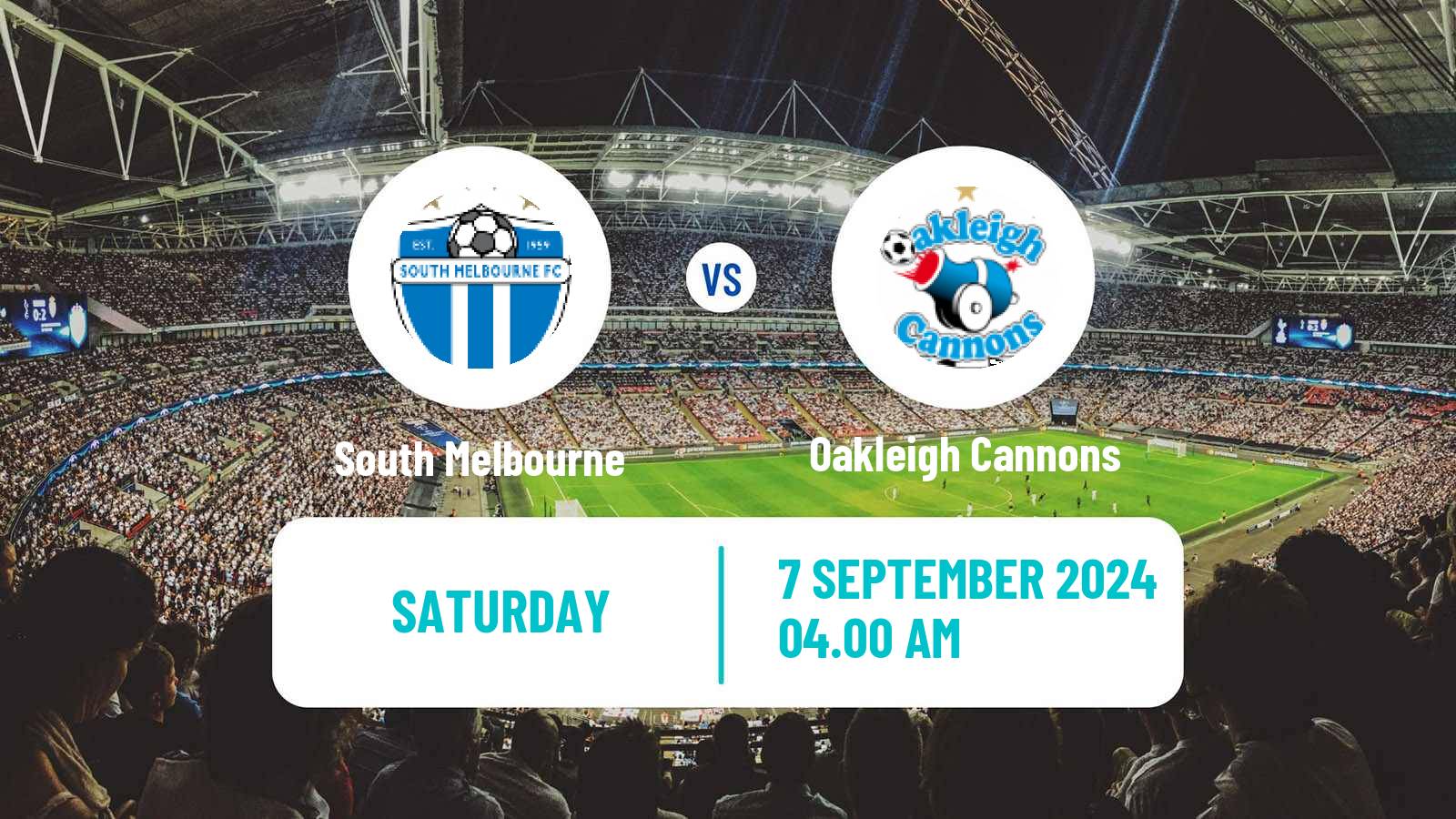 Soccer Australian NPL Victoria South Melbourne - Oakleigh Cannons