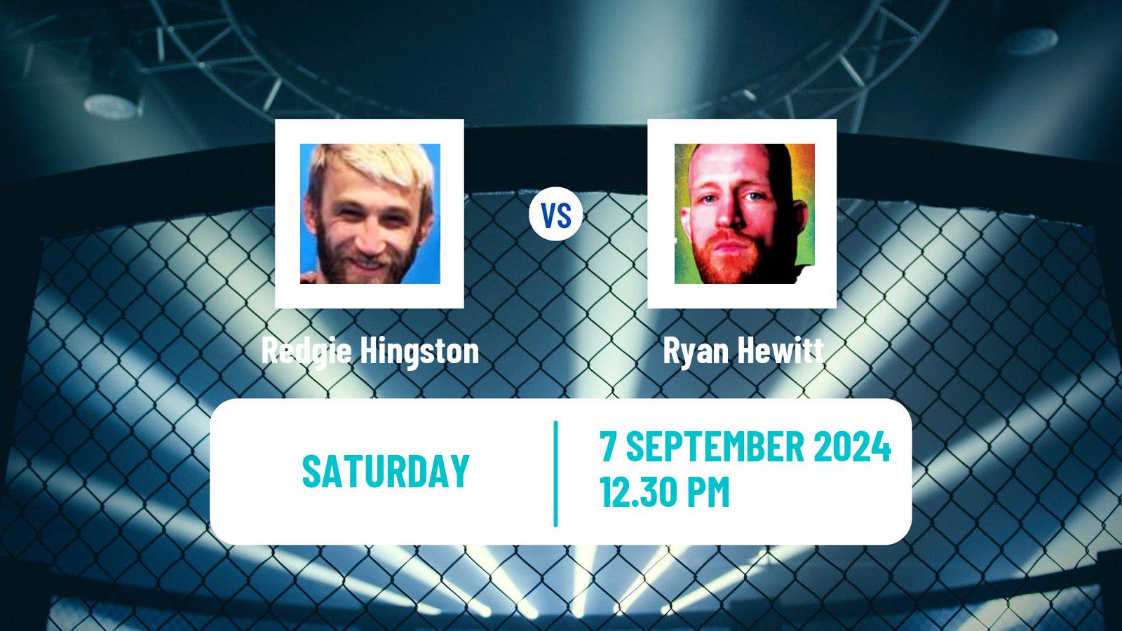 MMA Flyweight Cage Warriors Men Redgie Hingston - Ryan Hewitt