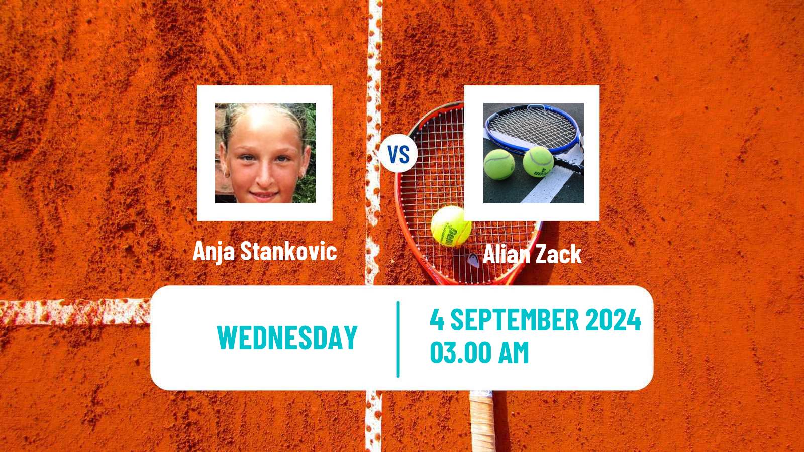 Tennis ITF W15 Kursumlijska Banja 17 Women Anja Stankovic - Alian Zack