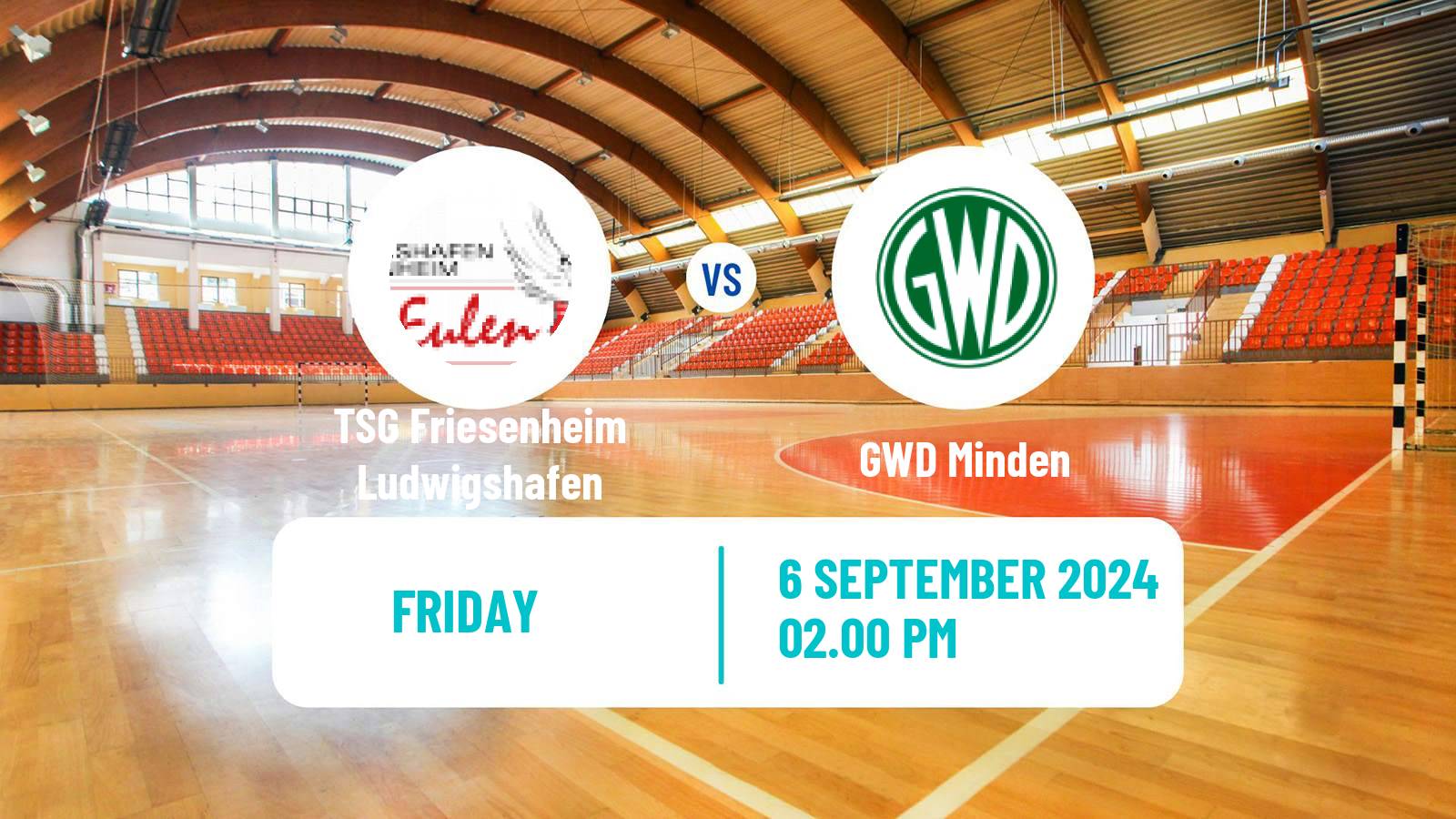 Handball German 2 Bundesliga Handball TSG Friesenheim Ludwigshafen - GWD Minden