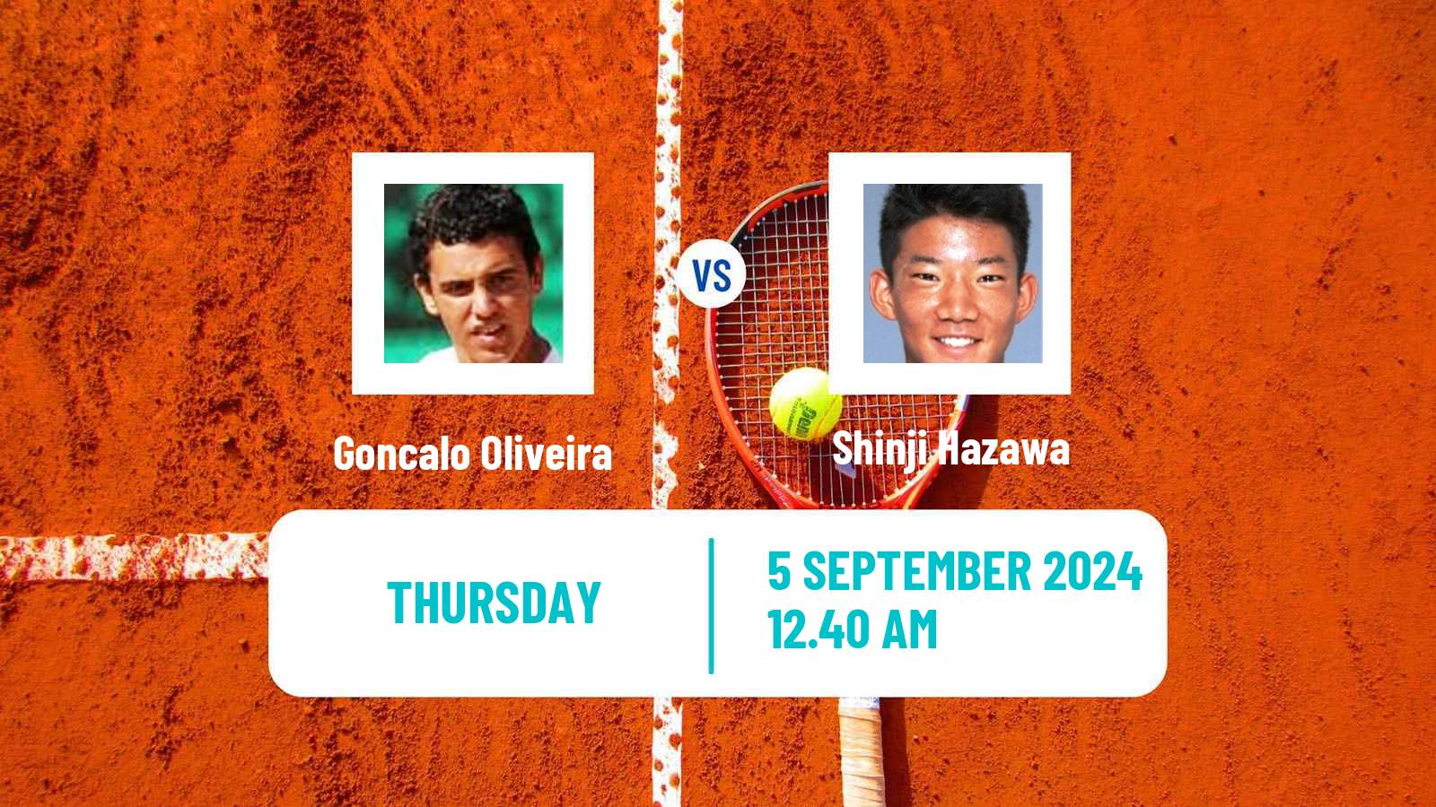 Tennis ITF M25 Sapporo Men Goncalo Oliveira - Shinji Hazawa