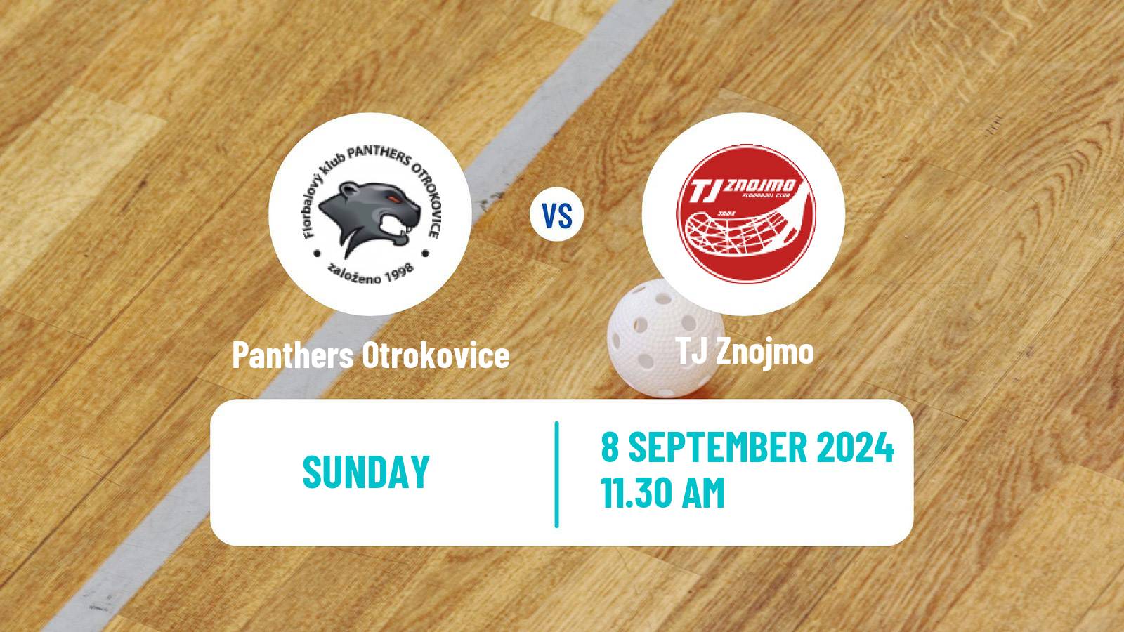 Floorball Czech 1 Liga Floorball Panthers Otrokovice - Znojmo