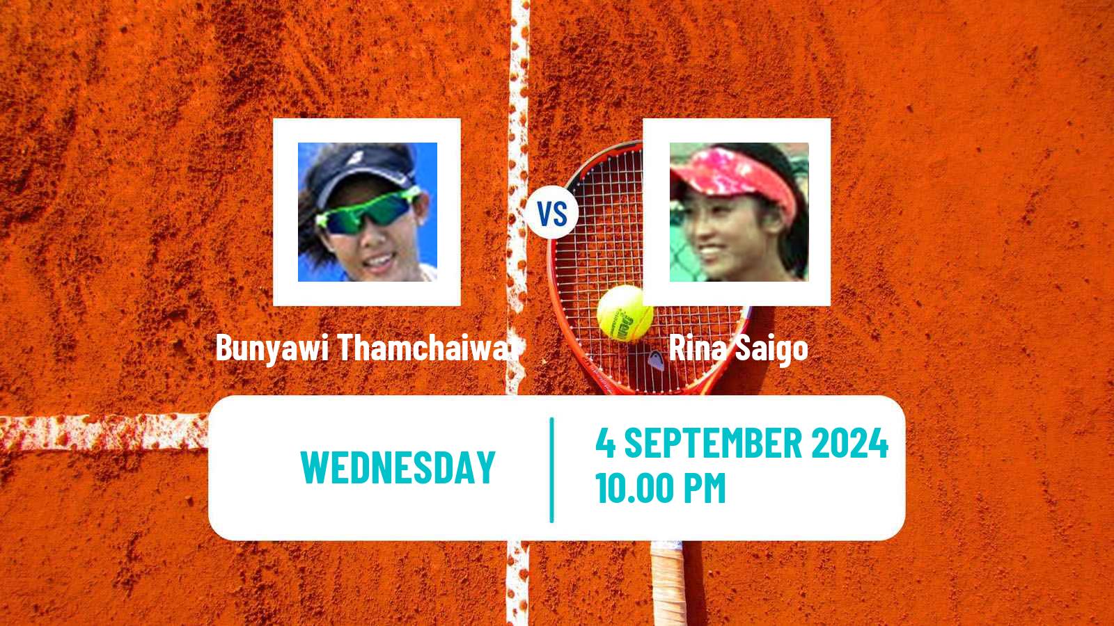 Tennis ITF W35 Nakhon Si Thammarat 4 Women Bunyawi Thamchaiwat - Rina Saigo