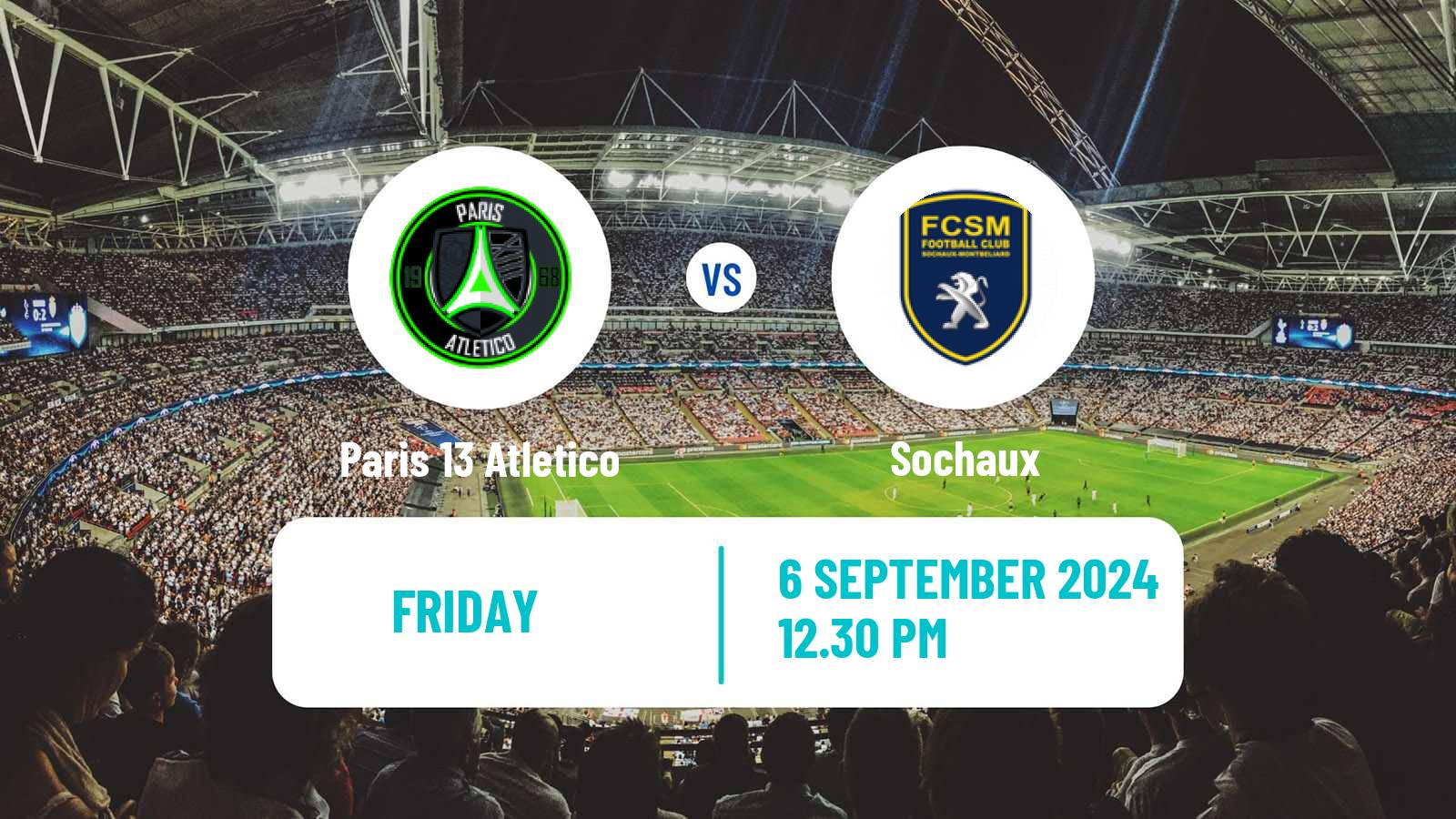 Soccer French National League Paris 13 Atletico - Sochaux