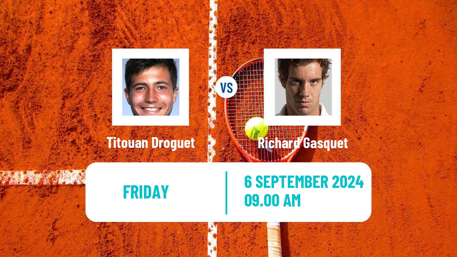 Tennis Cassis Challenger Men Titouan Droguet - Richard Gasquet