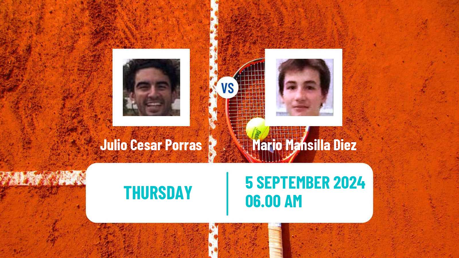 Tennis ITF M15 Madrid Men Julio Cesar Porras - Mario Mansilla Diez