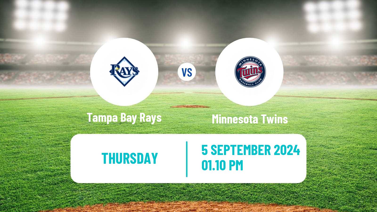 Baseball MLB Tampa Bay Rays - Minnesota Twins