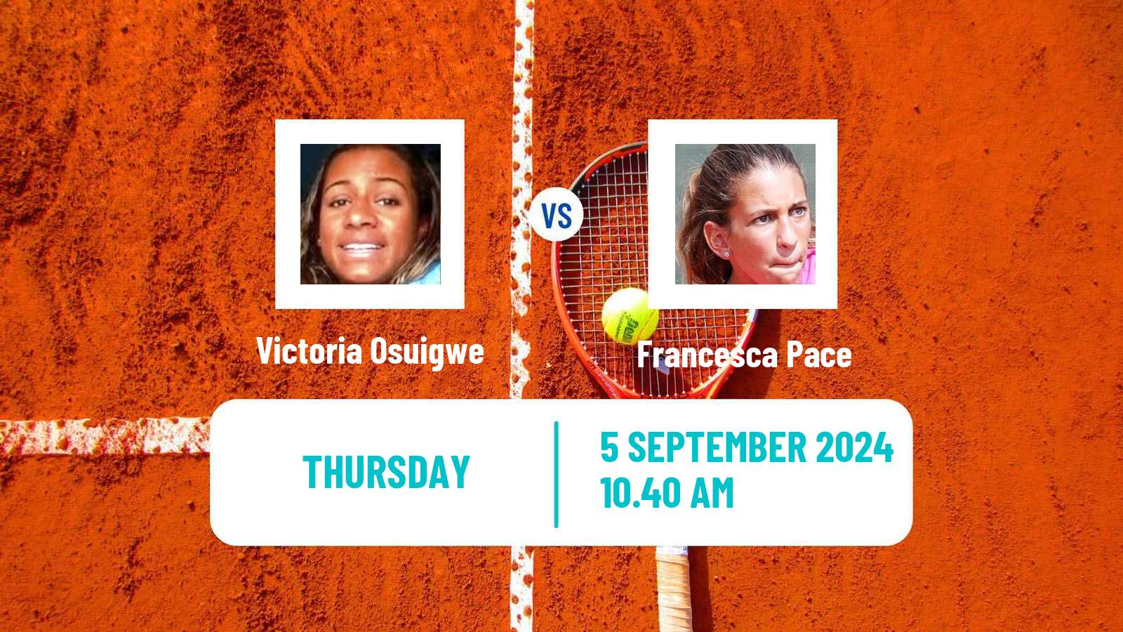 Tennis ITF W35 Punta Cana Women Victoria Osuigwe - Francesca Pace