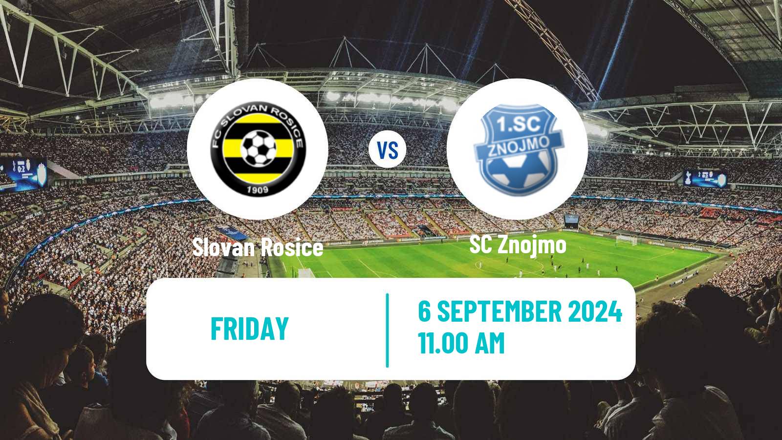 Soccer Czech MSFL Slovan Rosice - Znojmo