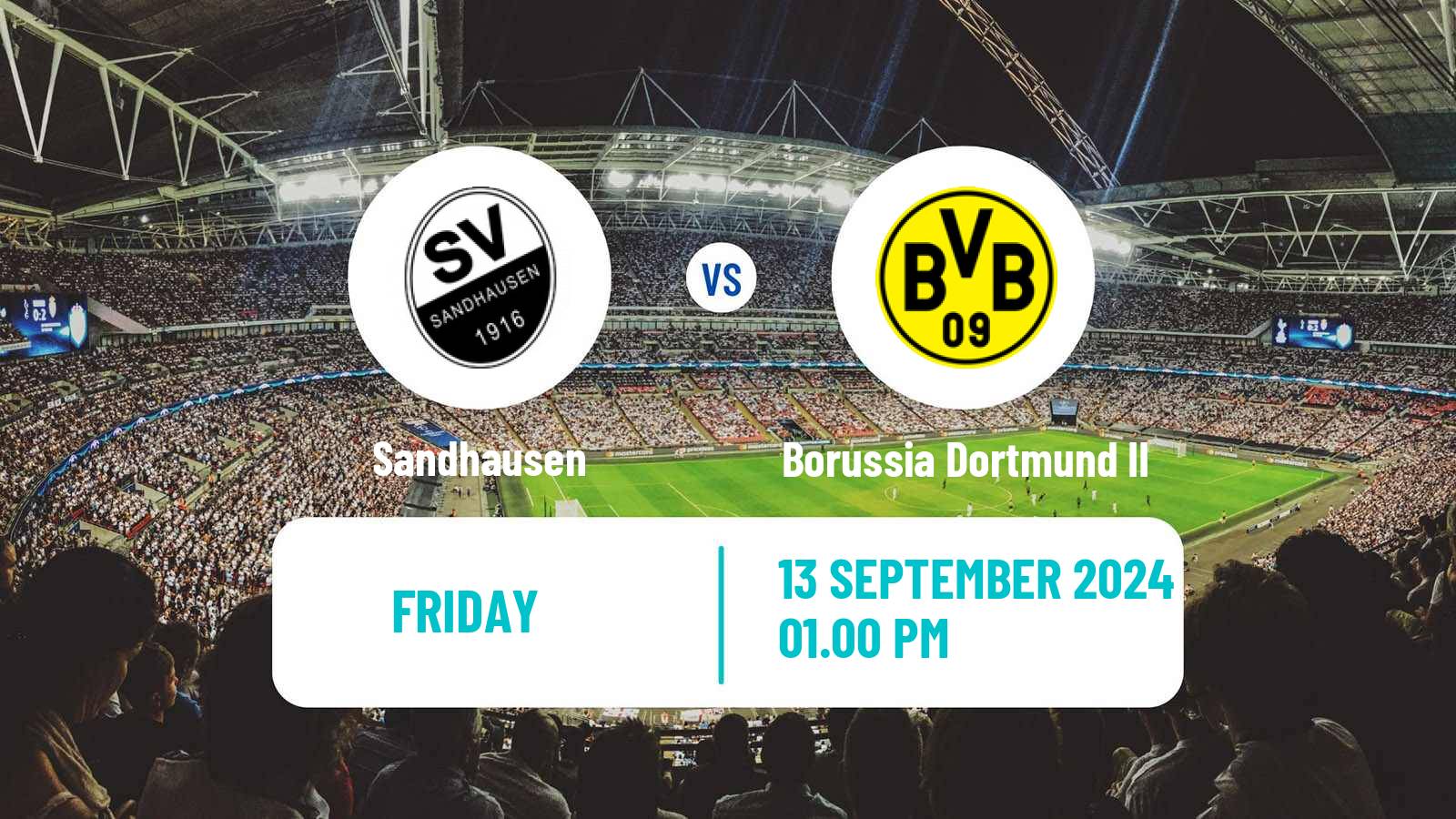 Soccer German 3 Bundesliga Sandhausen - Borussia Dortmund II