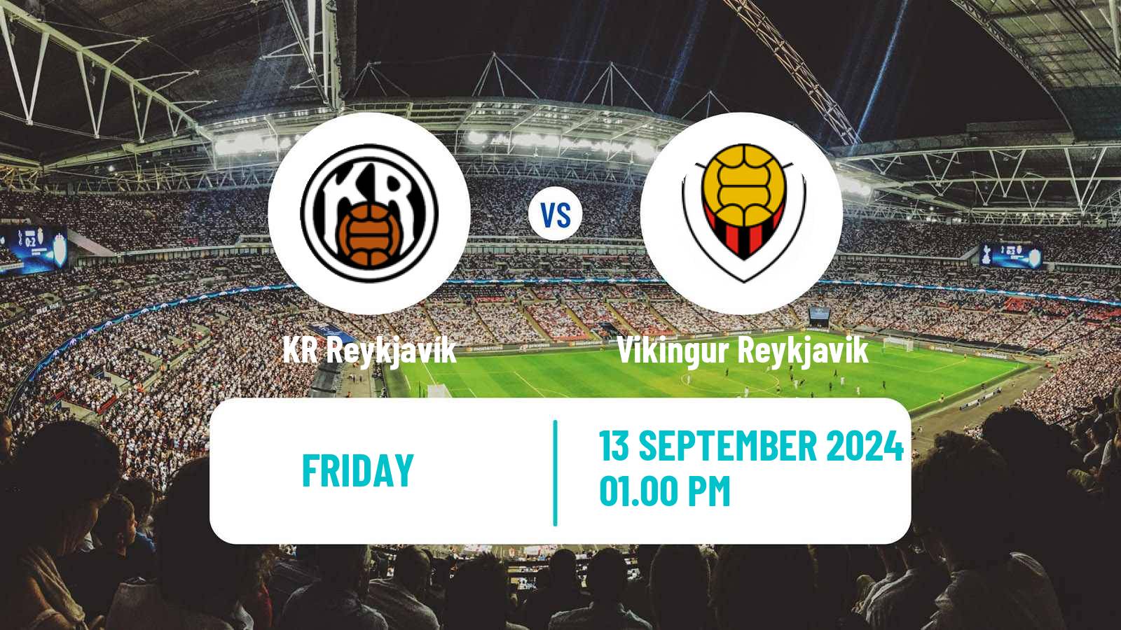 Soccer Icelandic Besta-deild karla KR Reykjavík - Vikingur Reykjavik