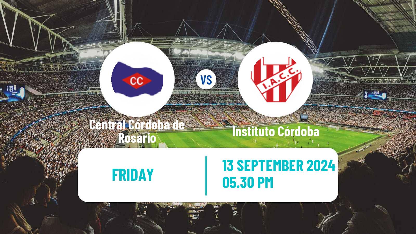 Soccer Argentinian Liga Profesional Central Córdoba de Rosario - Instituto Córdoba