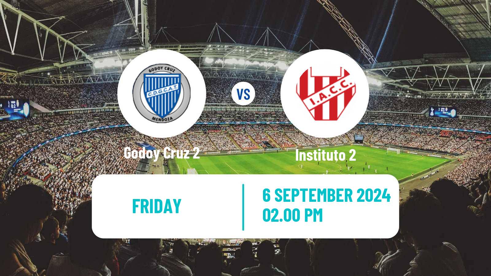 Soccer Argentinian Reserve League Godoy Cruz 2 - Instituto 2