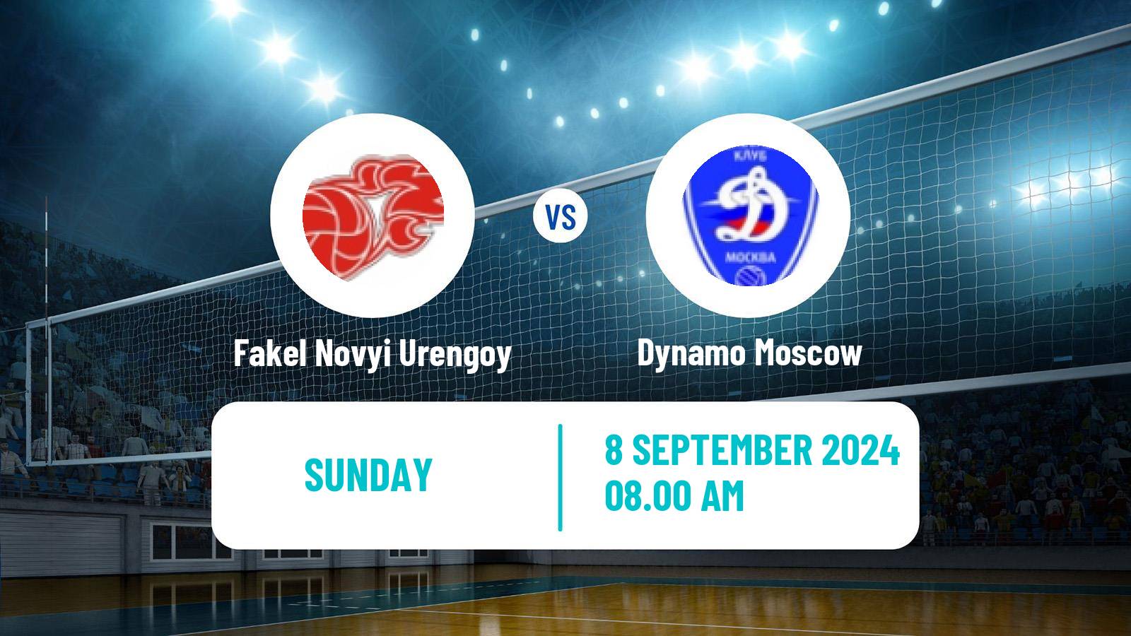 Volleyball Russian Super League Volleyball Fakel Novyi Urengoy - Dynamo Moscow