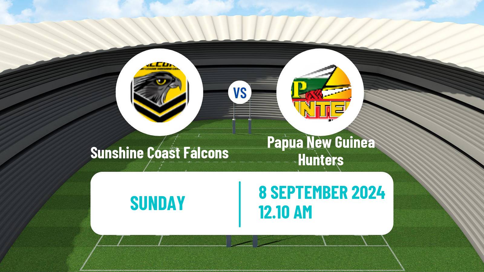 Rugby league Australian Queensland Cup Sunshine Coast Falcons - Papua New Guinea Hunters